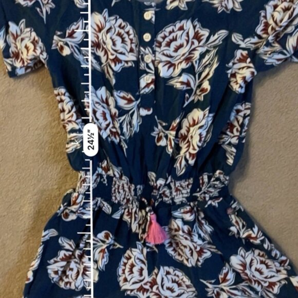 Matilda Jane 435 Girl 10 Navy (Brilliant Daydream) Everyday Dream‎ Floral Romper - Picture 5 of 9